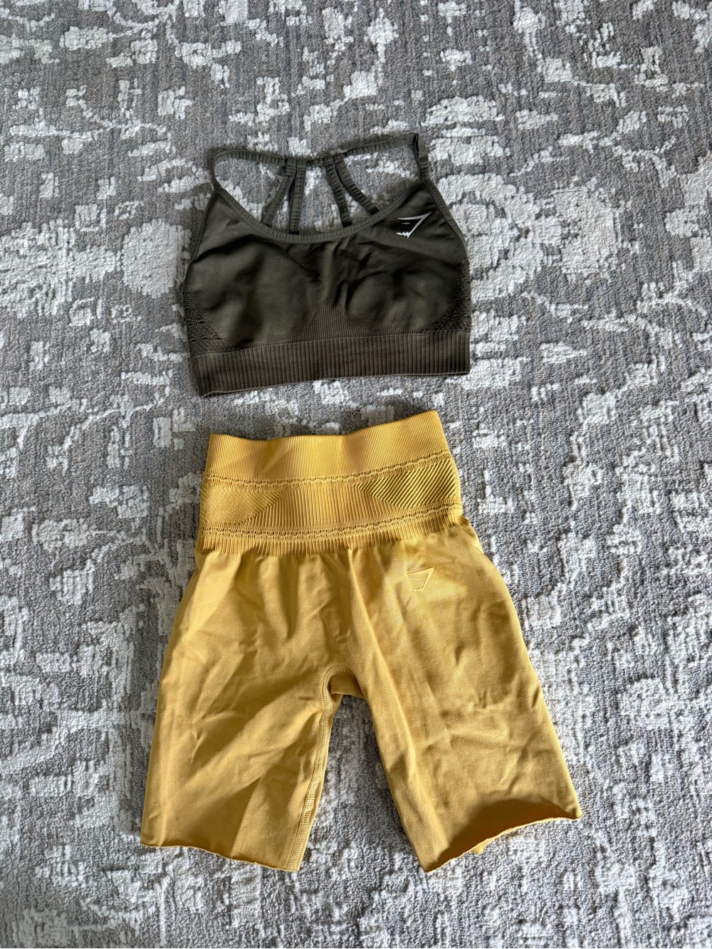 Gymshark Sports Bra small and Biker Shorts size xs Set